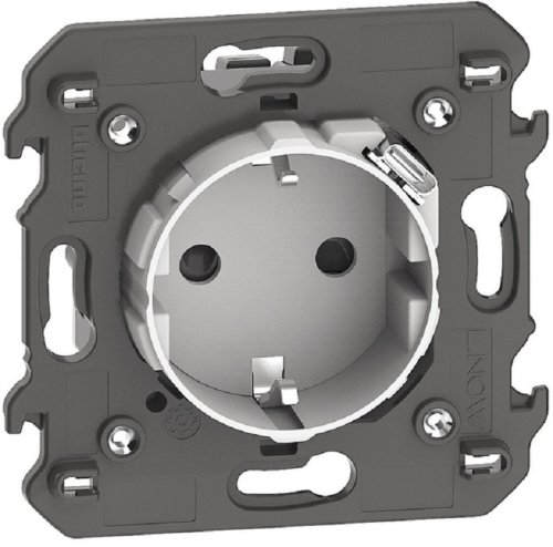 Розетка с заземлением +1хUSB тип C модульная Legrand BTicino Living Now 1-м. 2 мод. шторки белый фото Розетка с заземлением +1хUSB тип C модульная Legrand BTicino Living Now 1-м. 2 мод. шторки белый картинка